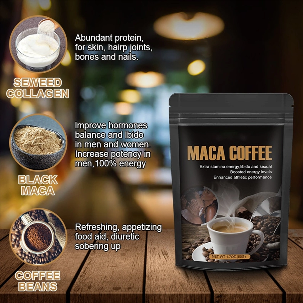 Arabica Instant Coffee with Tongkat Ali Extract Powder Black Maca Coffee Power